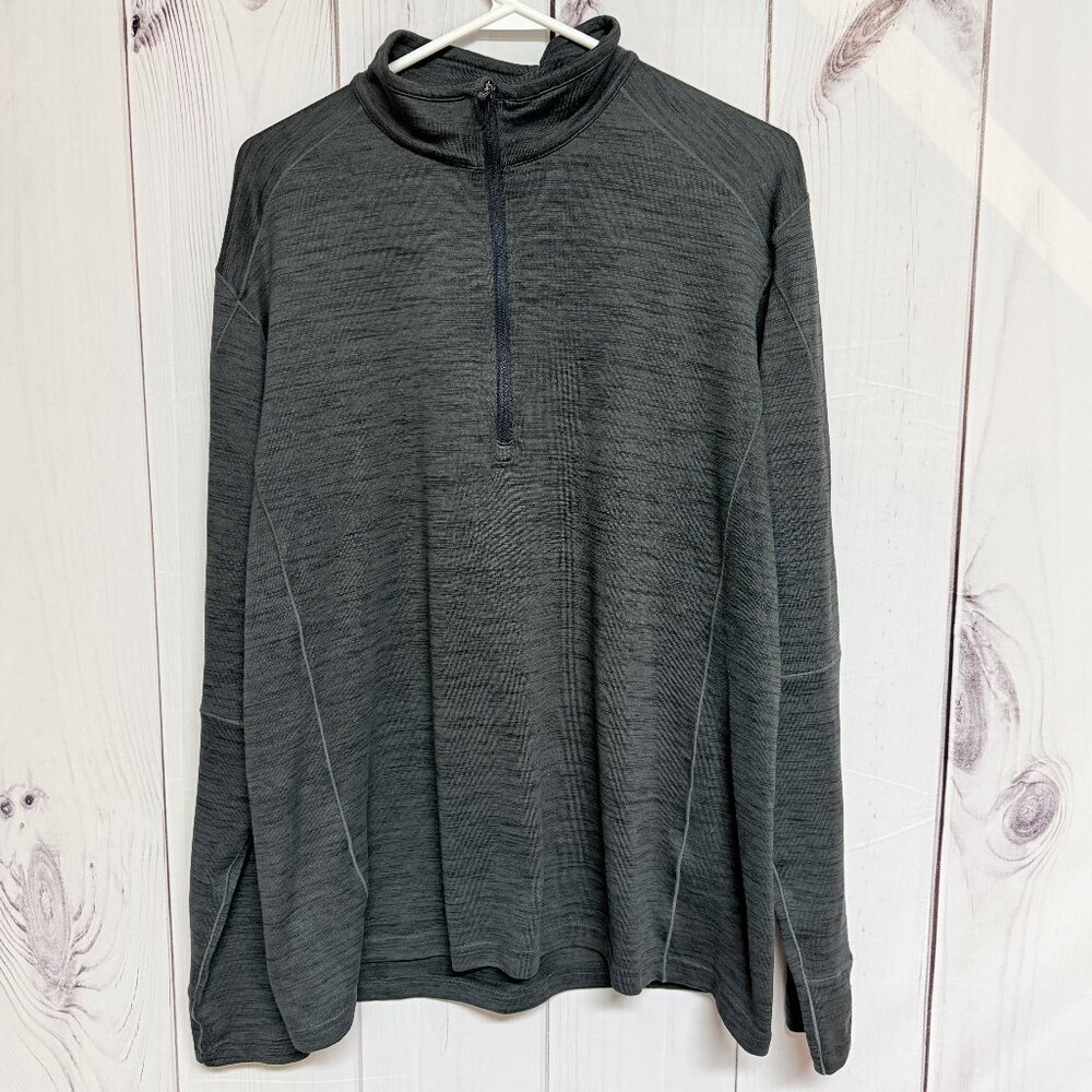 KÜHL XL Men’s Ryder 1/4 Zip Heather Gray‎ Performance Pullover EUC